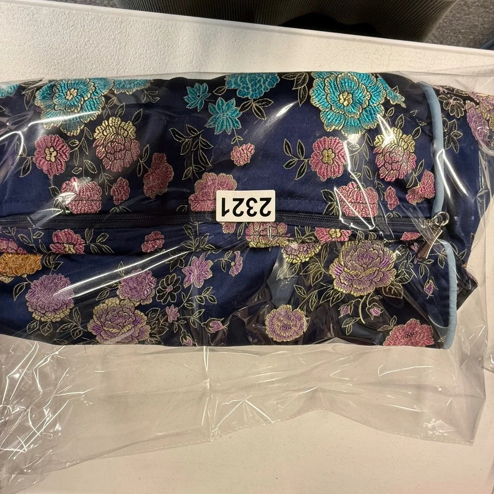 Mommy Bag kecci Convertible Diaper Bag‎ backpack Navy Floral silky - small marks